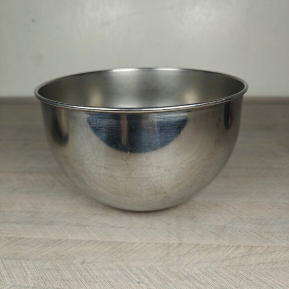 Vintage Revere Ware Pre-68 Stainless Steel Mixing Bowl With Handle Ring 8.5" - Picture 3 of 8